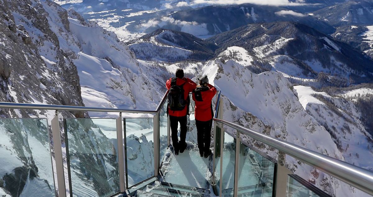 Falkner Maschinenbau Treppe ins Nichts Dachstein