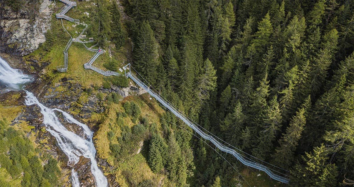 Falkner Maschinenbau Steig und Treppe am Stuibnfall in Umhausen